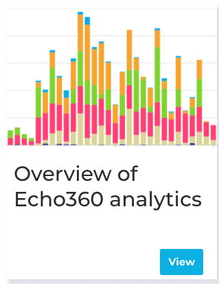 Overview of Echo360 analytics