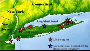 Map showing our major sites of QPX monitoring in New York