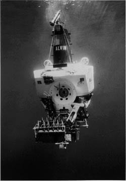 Submersible Alvin. Courtesy Woods Hole Oceanographic Institution