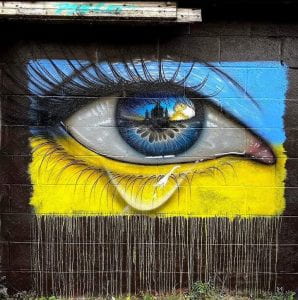 The mural on Northcote Lane in Cathays was painted by artist My Dog Sighs on February 28.