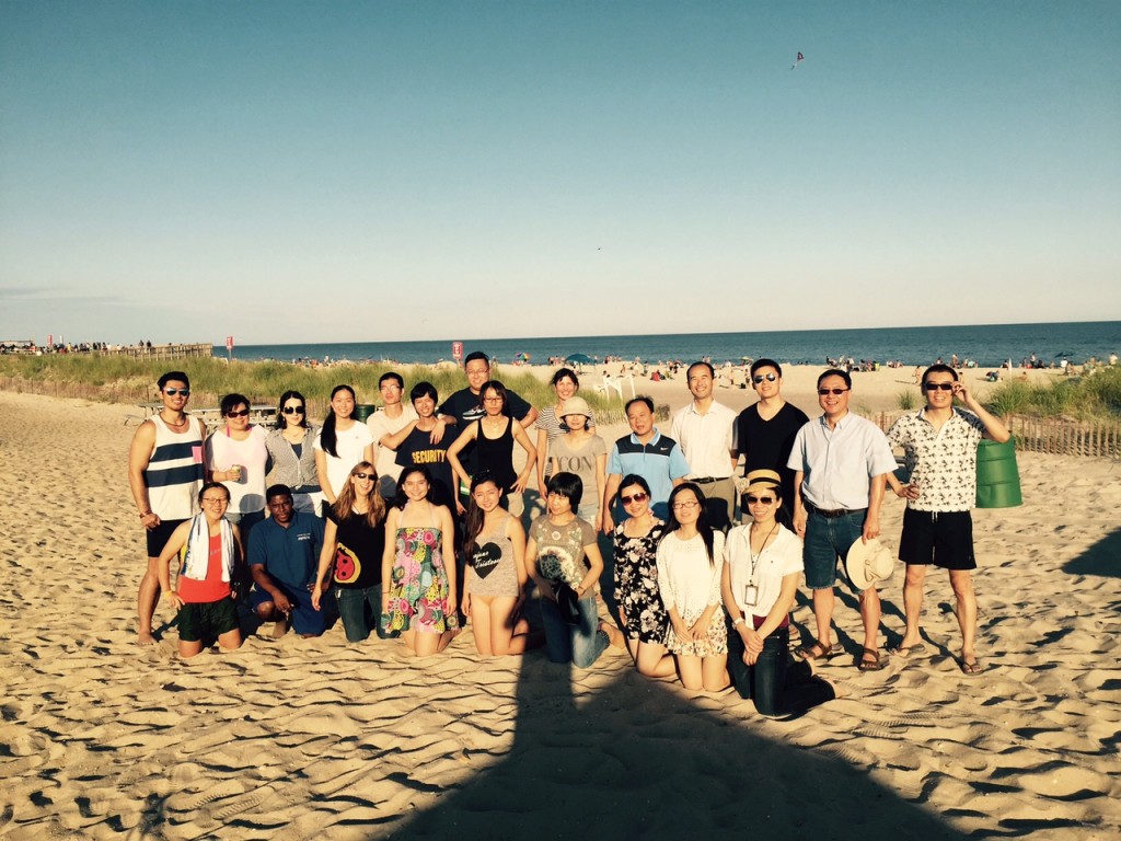 Lab BBQ at Smith Point Beach - July 2015