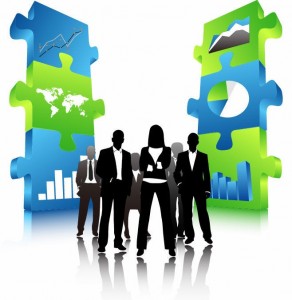 Business-People-Team-with-3D-Puzzle-Pieces