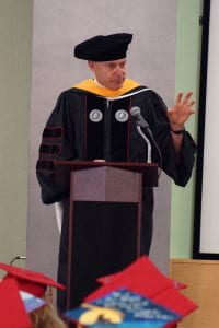 Honorary Degree recipient and keynote speaker Greg Marshall.