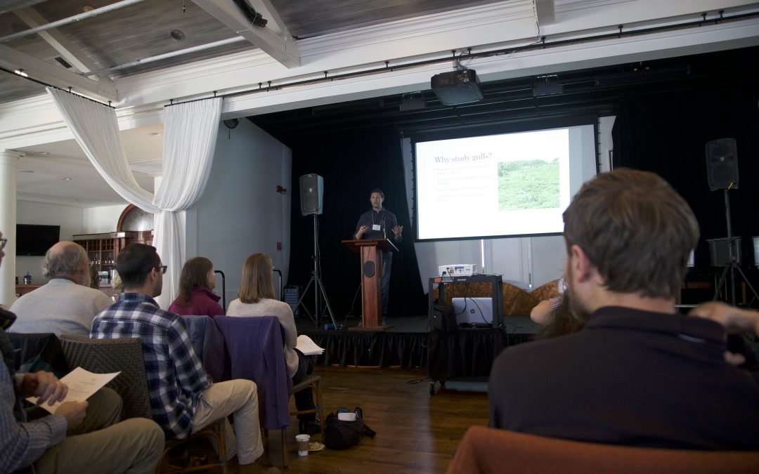 Matt Fuirst presents at the Nantucket Biodiversity Initiative Conference